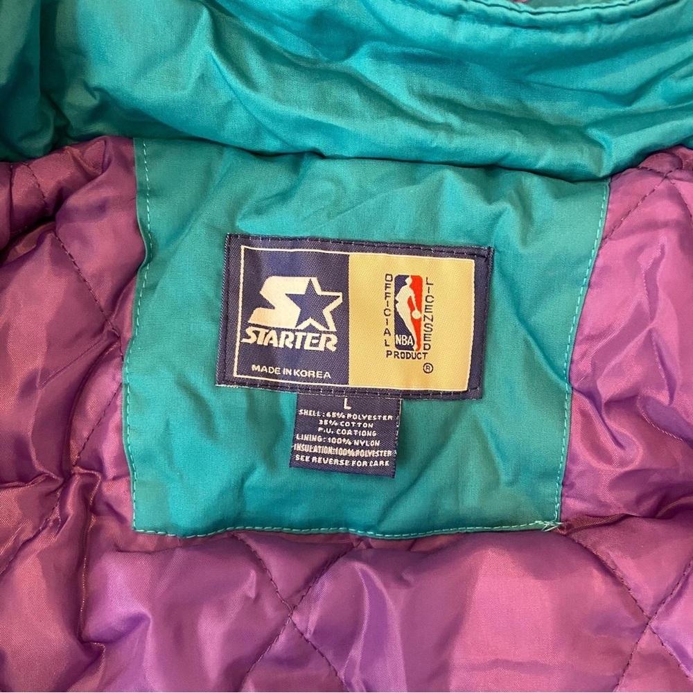 Vintage Retro starter big shot logo Charlotte hornets j Cole nba basketball - Picture 7 of 11